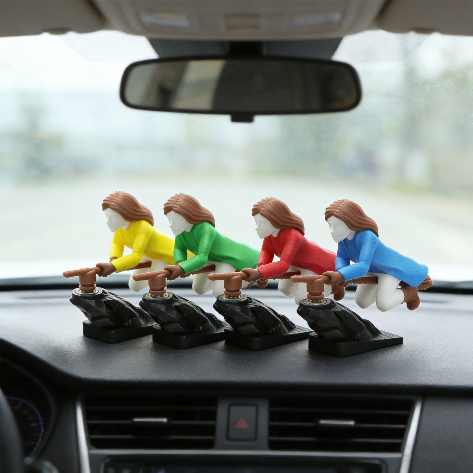 Witch And Wizard Broomstick Dashboard Drift Decoration