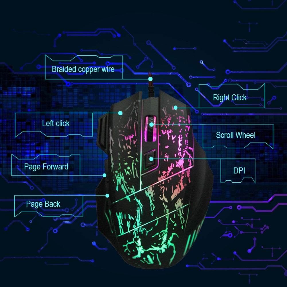 Wired Gaming Mouse with RGB